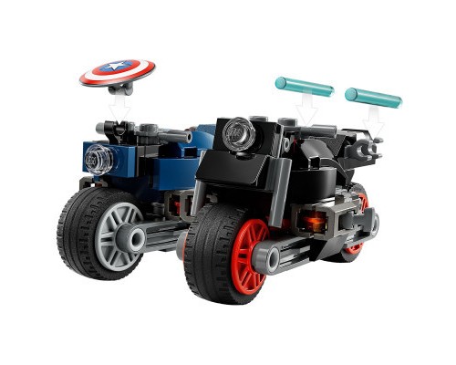 Конструктор LEGO Marvel Мотоцикли Чорної Вдови й Капітана Америка 130 деталей (76260)