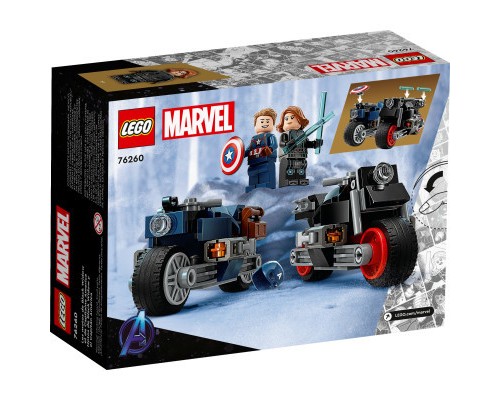 Конструктор LEGO Marvel Мотоцикли Чорної Вдови й Капітана Америка 130 деталей (76260)