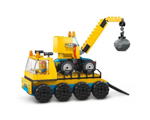 Конструктор LEGO City Будівельна вантажівка й кулястий кран-таран 235 деталей (60391)