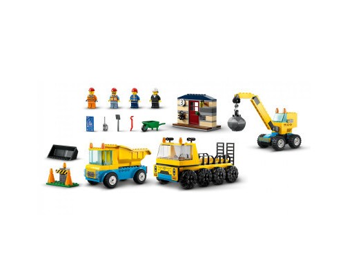 Конструктор LEGO City Будівельна вантажівка й кулястий кран-таран 235 деталей (60391)