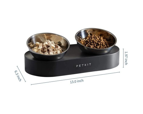 Універсальний посуд для тварин Petkit FRESH NANO-METAL Pet Cat TWO Bowl Stand (P5201)