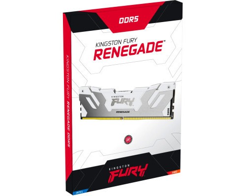 Модуль пам'яті для комп'ютера DDR5 32GB (2x16GB) 6000 MHz Renegade White Kingston Fury (ex.HyperX) (KF560C32RWK2-32)