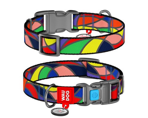 Нашийник для тварин WAUDOG Nylon з QR паспортом 