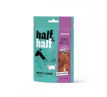 Ласощі для собак Half&Half у формі м'ясних монеток з качкою 100 г (4823082431823)