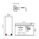 Батарея до ДБЖ TECNOWARE 12V-7.2Ah (EACPE12V7A2TWP) 