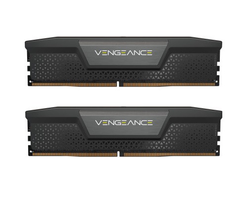 Модуль пам'яті для комп'ютера DDR5 64GB (2x32GB) 6400 MHz Vengeance Black Corsair (CMK64GX5M2B6400C32)