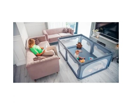 Дитячий манеж Lionelo Willow Grey Concrete (LO-WILLOW GREY CONCRETE)