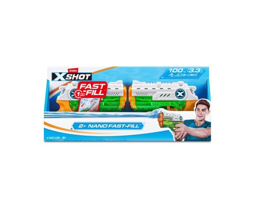Іграшкова зброя Zuru X-Shot Warfare Набір водних бластерів Fast Fill Nano Double Pack (56334R)