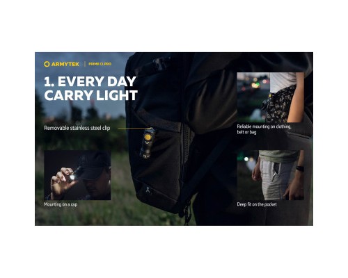 Ліхтар Armytek Prime C1 Pro Marnet USB Warm (F07901W)