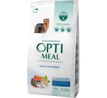 Сухий корм для собак Optimeal мініатюрних порід з високим вмістом лосося 1.5 кг (4820269140028)