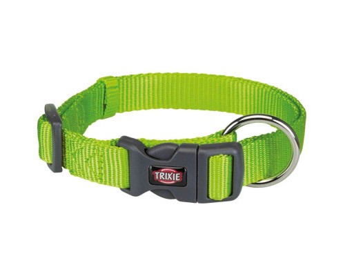 Нашийник для тварин Trixie Premium нейлон S–M: 30–45 см/15 мм яскраво-зелений (4053032020061)