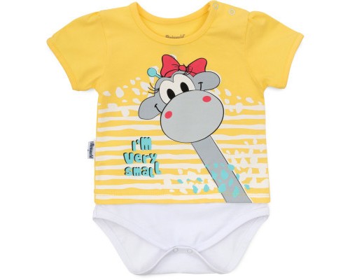 Набір дитячого одягу Miniworld з жирафом (14625-86G-yellow)