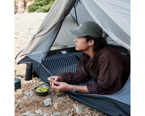 Туристичний килимок Naturehike IXPE CNK2300DZ017 алюмінієва плівка 200 x 65 х 2 см темно-блакитний (6976023923197)