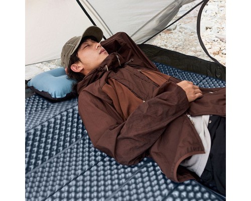 Туристичний килимок Naturehike IXPE CNK2300DZ017 алюмінієва плівка 200 x 65 х 2 см темно-блакитний (6976023923197)