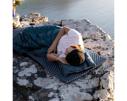 Туристичний килимок Naturehike IXPE CNK2300DZ017 алюмінієва плівка 200 x 65 х 2 см темно-блакитний (6976023923197)