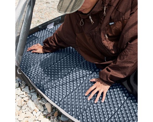 Туристичний килимок Naturehike IXPE CNK2300DZ017 алюмінієва плівка 200 x 65 х 2 см темно-блакитний (6976023923197)