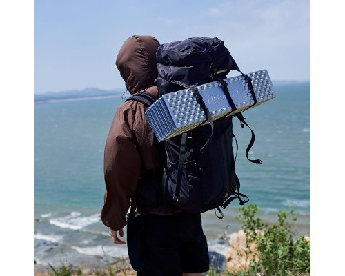 Туристичний килимок Naturehike IXPE CNK2300DZ017 алюмінієва плівка 200 x 65 х 2 см темно-блакитний (6976023923197)