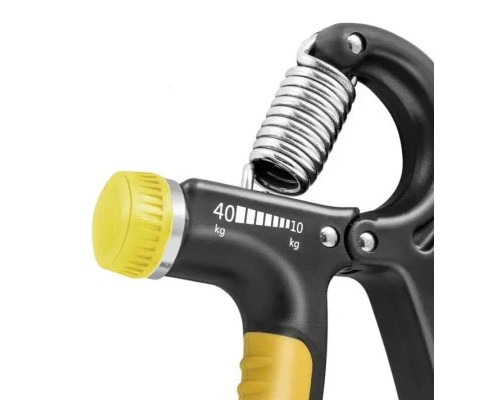 Еспандер PowerPlay кистьовий 10-40 кг Strength Grip Чорно-жовтий (PP_4323_Bl/Yellow)