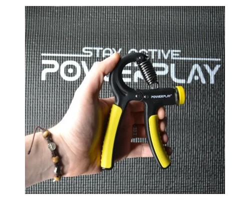 Еспандер PowerPlay кистьовий 10-40 кг Strength Grip Чорно-жовтий (PP_4323_Bl/Yellow)