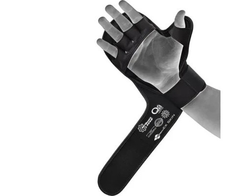 Рукавички для MMA RDX Shooter Aura Plus T-17 Black Golden M (GSR-T17BGL-M+)
