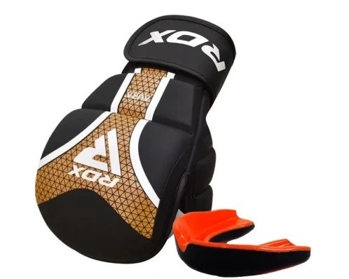 Рукавички для MMA RDX Shooter Aura Plus T-17 Black Golden M (GSR-T17BGL-M+)