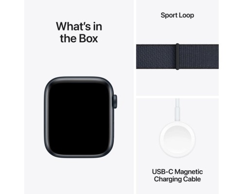 Смарт-годинник Apple Watch SE 2024 GPS 40mm Midnight Aluminium Case with Ink Sport Loop (MXEA3QH/A)