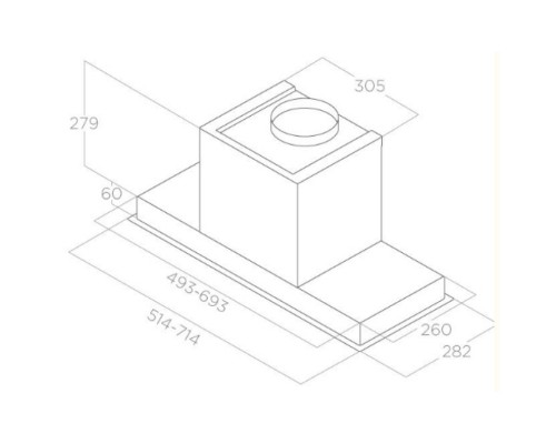 Витяжка кухонна Elica INN 2.0 IX/A/52