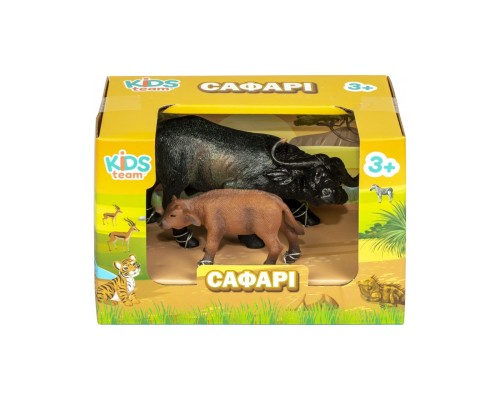 Фігурка Kids Team Сафарі Африканський бик і теля (Q9899-A25_1)