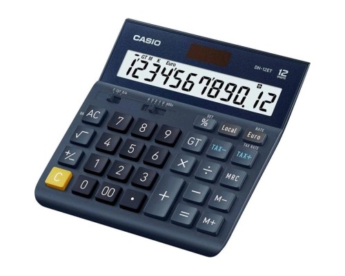 Калькулятор Casio DH-12ET-W-EP, чорний (CALC-CAS-DH-12ET-W-E)