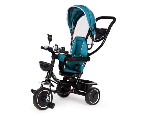 Дитячий велосипед Ecotoys Comfort З поворотним сидінням Green Blue (JM-066-9 GREEN/BLUE)