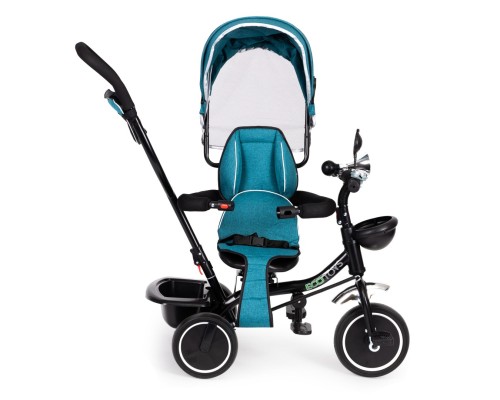 Дитячий велосипед Ecotoys Comfort З поворотним сидінням Green Blue (JM-066-9 GREEN/BLUE)