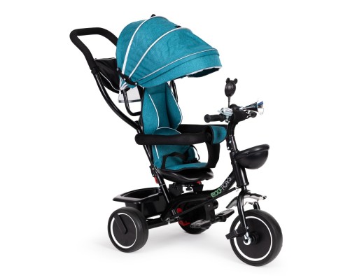Дитячий велосипед Ecotoys Comfort З поворотним сидінням Green Blue (JM-066-9 GREEN/BLUE)