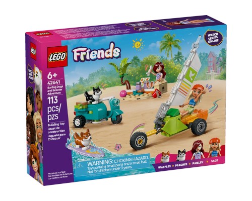 Конструктор LEGO Friends Собачі пригоди на серфі та скутері (42641)