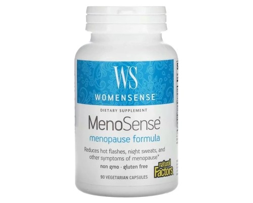 Вітамінно-мінеральний комплекс Natural Factors Підтримка при менопаузі, WomenSense, MenoSense, Menopause Formula, 90 веге (NFS-04950)
