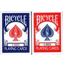 Гральні карти Bicycle 4 index (+4 routines) (red, blue) (ВР_КГБ4)