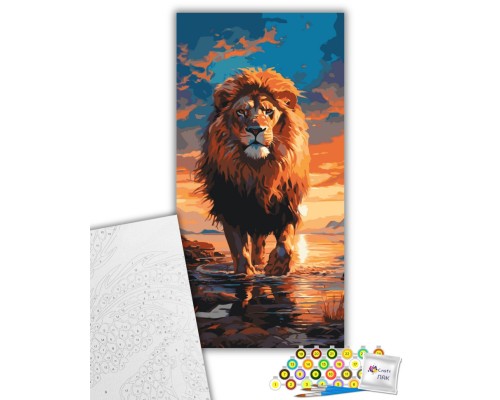 Картина по номерам ArtCraft Цар звірів 40х80 см (11544-AC)