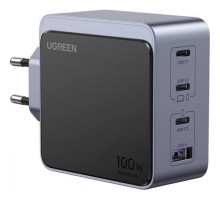 Зарядний пристрій Ugreen 4xUSB 100W (3xUSB-C+USB-A) Gan Nexode Fast Charger Grey X553 (35043)