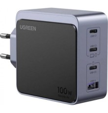 Зарядний пристрій Ugreen 4xUSB 100W (3xUSB-C+USB-A) Gan Nexode Fast Charger Grey X553 (35043)