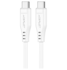 Дата кабель USB-C to USB-C 1.2m 3A TPE C3-03 White Acefast (6974316280859)