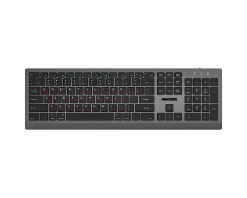 Клавіатура Maxxter KBW-01G-UA Wireless UA Gray (KBW-01G-UA)