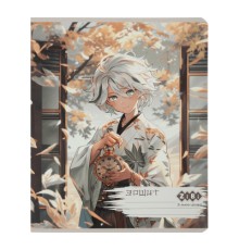 Зошит ZiBi ANIME 48 аркушів, клітинка бежевий (ZB.1704-28)