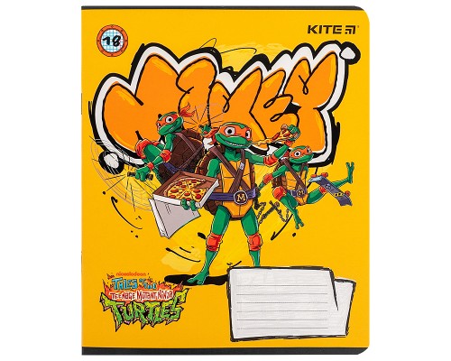 Зошит Kite Ninja Turtles, 18 аркушів, клітинка (NT24-236)