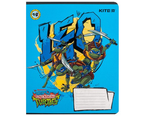 Зошит Kite Ninja Turtles, 18 аркушів, клітинка (NT24-236)