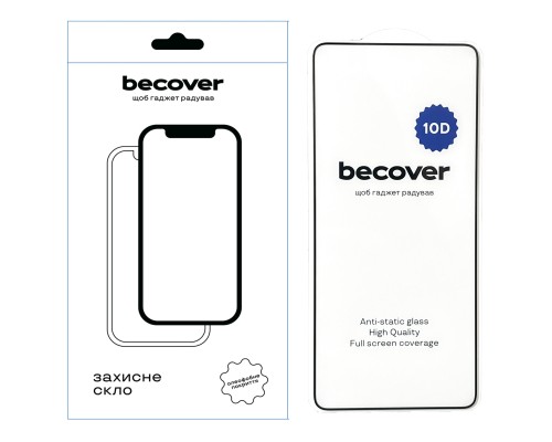 Скло захисне BeCover ZTE Blade A35/A55 10D Black (712730)