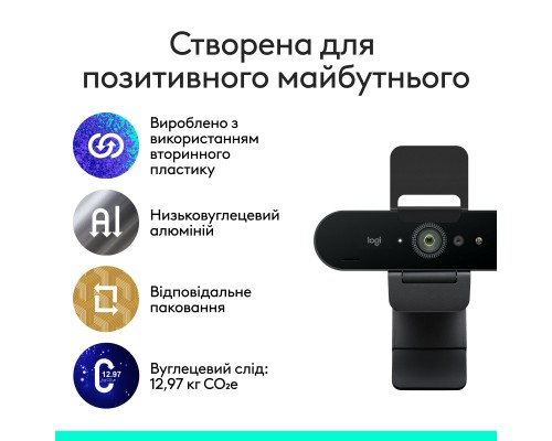 Веб-камера Logitech Brio 4K Ultra HD Graphite (960-001718)