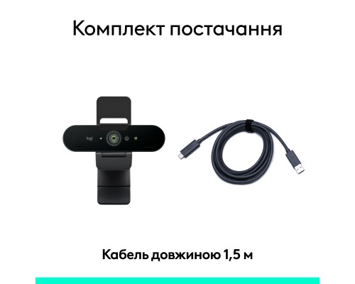 Веб-камера Logitech Brio 4K Ultra HD Graphite (960-001718)