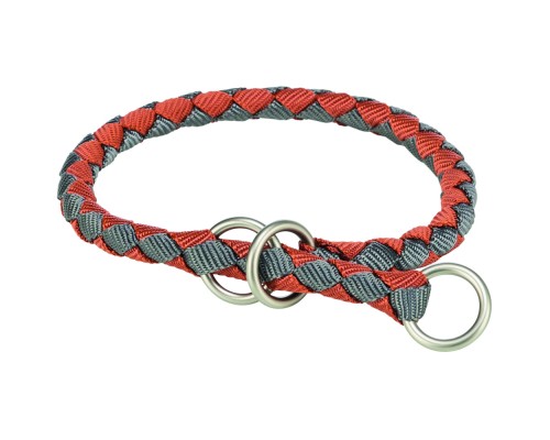 Нашийник для тварин Trixie Cavo напівзашморг L–XL 52–60 см d 18 мм рижо-графітовий (4053032678231)