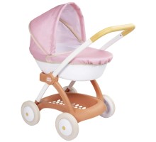 Коляска для ляльок Smoby Baby Nurse Теракотова пудра, люлька з корзиною, 18 міс.+ (7600254124)