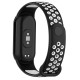 Ремінець до фітнес браслета BeCover Vents Style для Xiaomi Mi Smart Band 10 Black-White (713630)