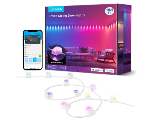 Світлодіодна стрічка Govee H608A 5.0m, RGBIC, WI-FI/Bluetooth, white (H608A301)